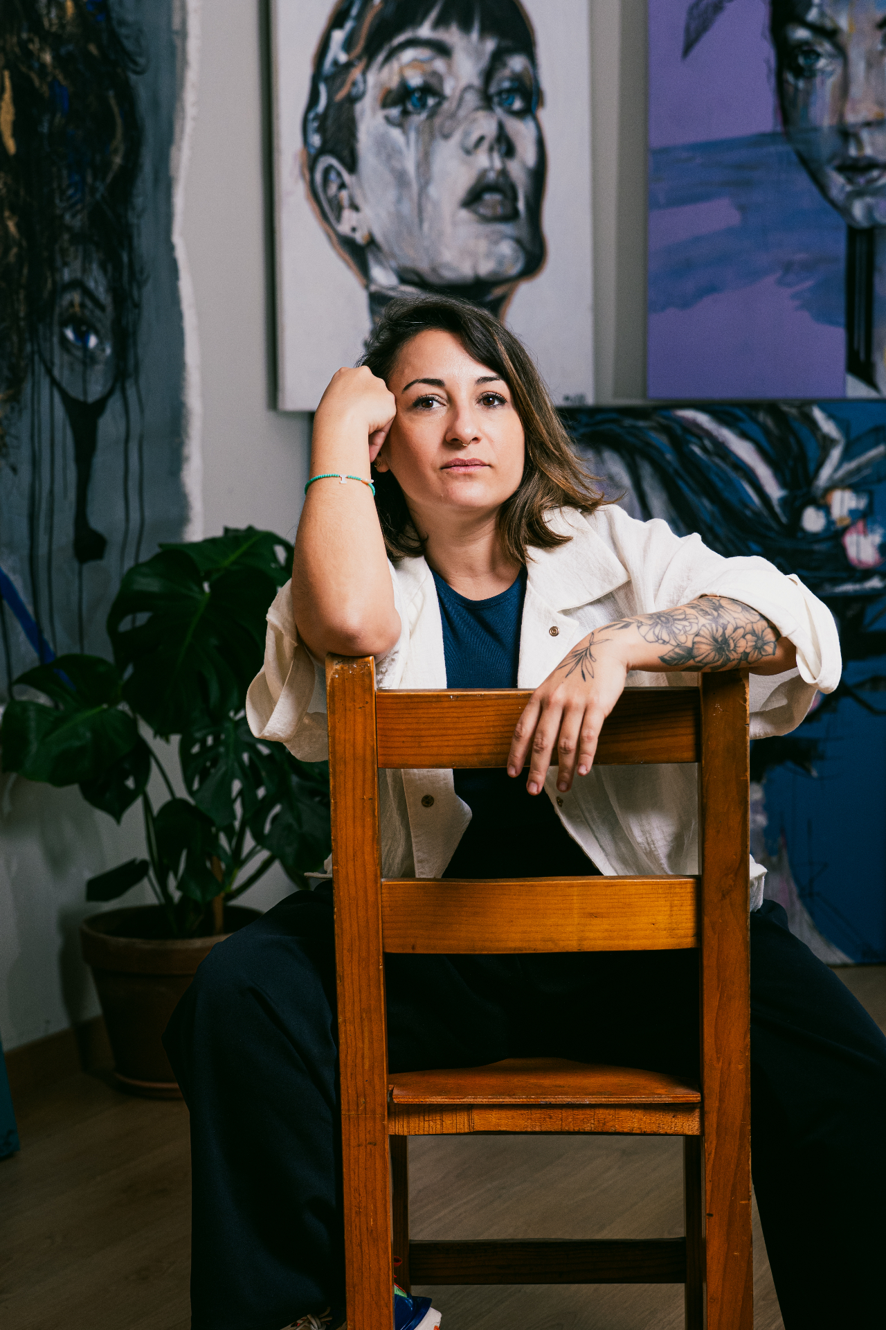 Portrait of Pilar Yanguas in her Barcelona studio.