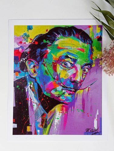 Lámina Dalí pequeña, impresión en alta calidad sobre cartulina estucada de 300 gr
